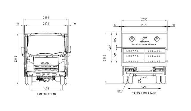 isuzu nmr hd gas elpiji 3 kg